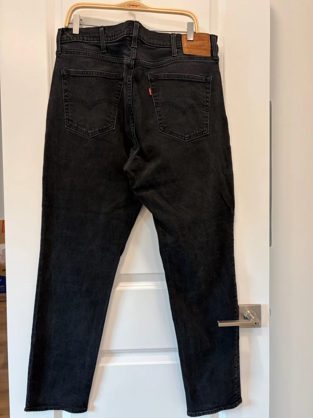 Levi's Men's Black Straight Jeans 38x32